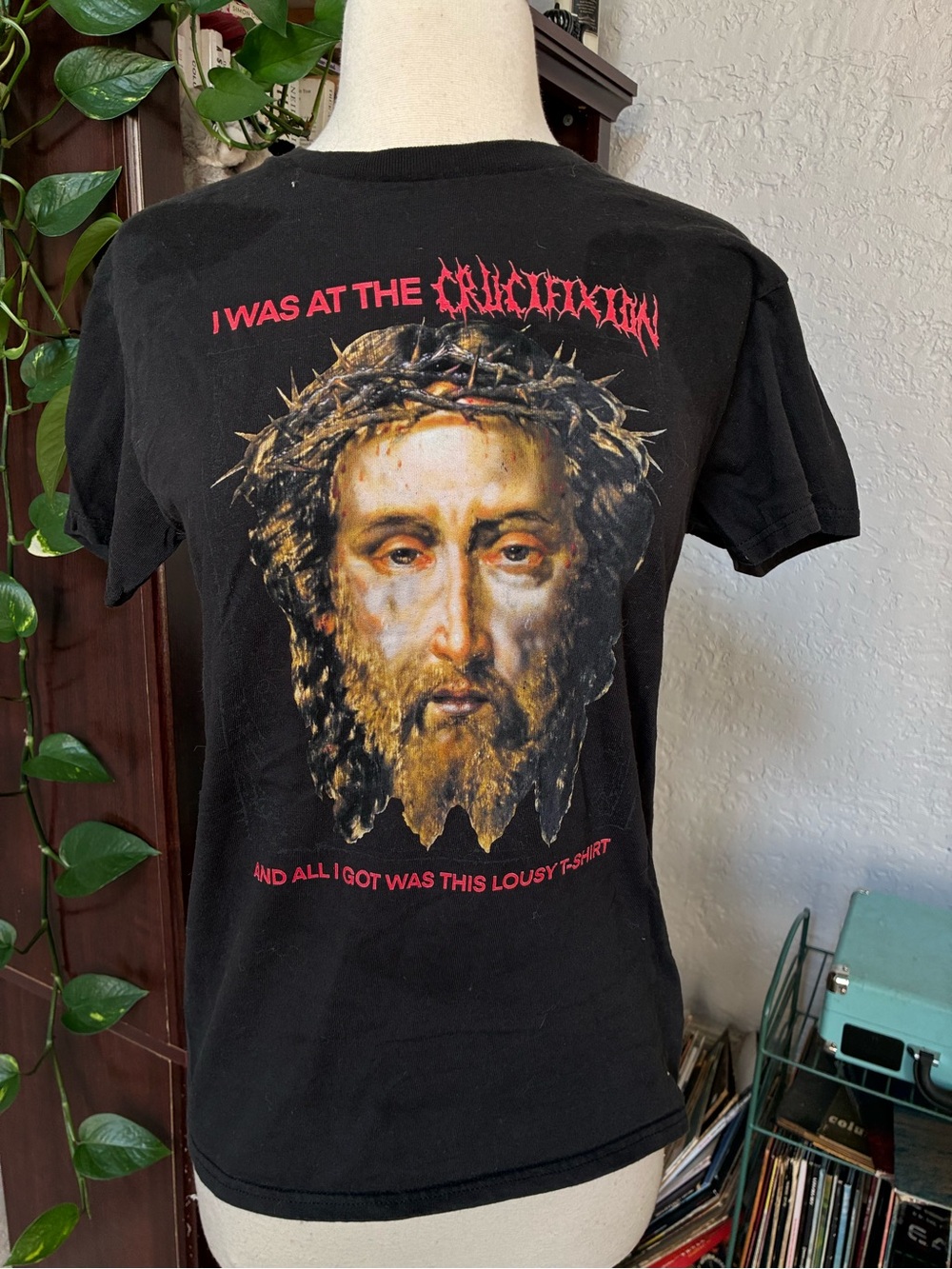 Teen Hearts Funny Jesus 'I Was at the Crucifixion' Short Sleeve Tee
